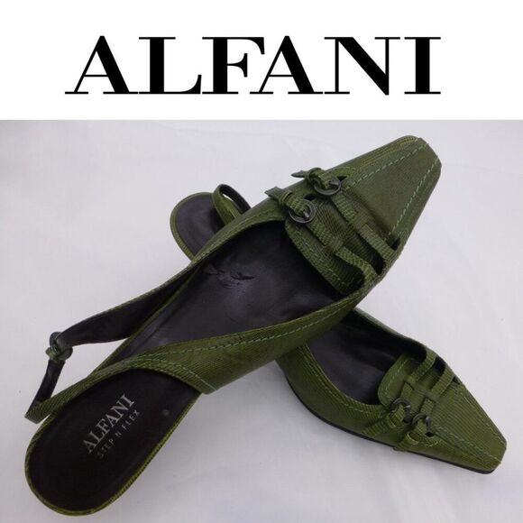 Alfani Green Step n Flex Hartford Slingbacks - Picture 1 of 11